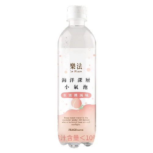 【樂法】海洋深層小氣泡-水蜜桃風味500ml*24/箱