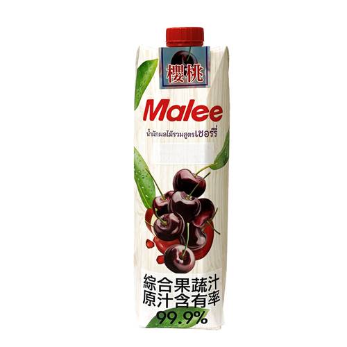 【即期優惠】【泰國MALEE】櫻桃綜合蔬果汁1000ml/瓶