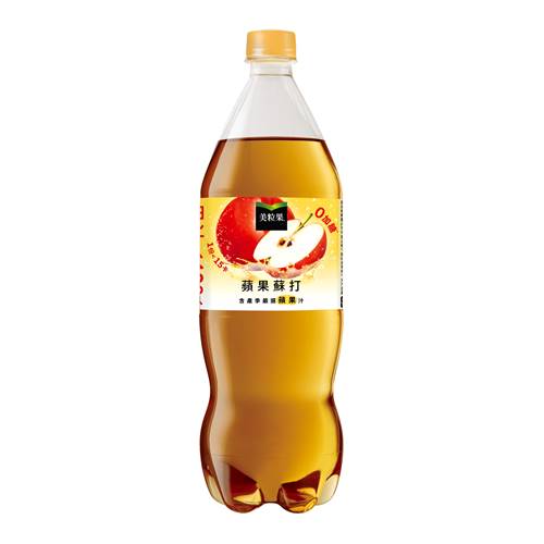 【美粒果】零加糖蘋果蘇打1250ml*12入/箱