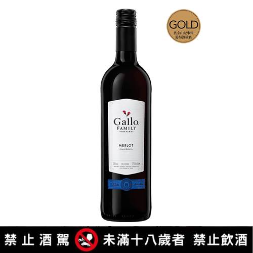 【美國嘉露】金牌梅洛紅葡萄酒750ml